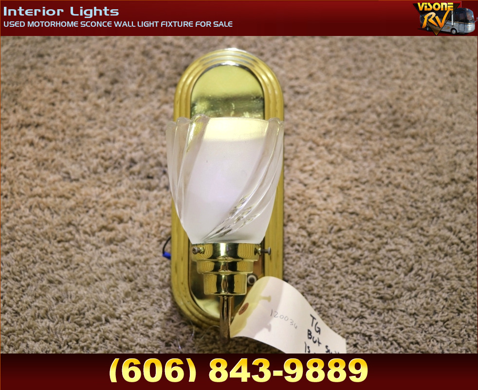 RV Interiors USED MOTORHOME SCONCE WALL LIGHT FIXTURE FOR SALE Interior