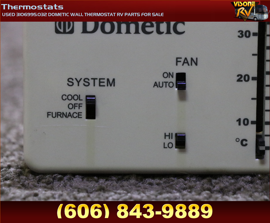 RV Interiors USED 3106995.032 DOMETIC WALL THERMOSTAT RV PARTS FOR SALE