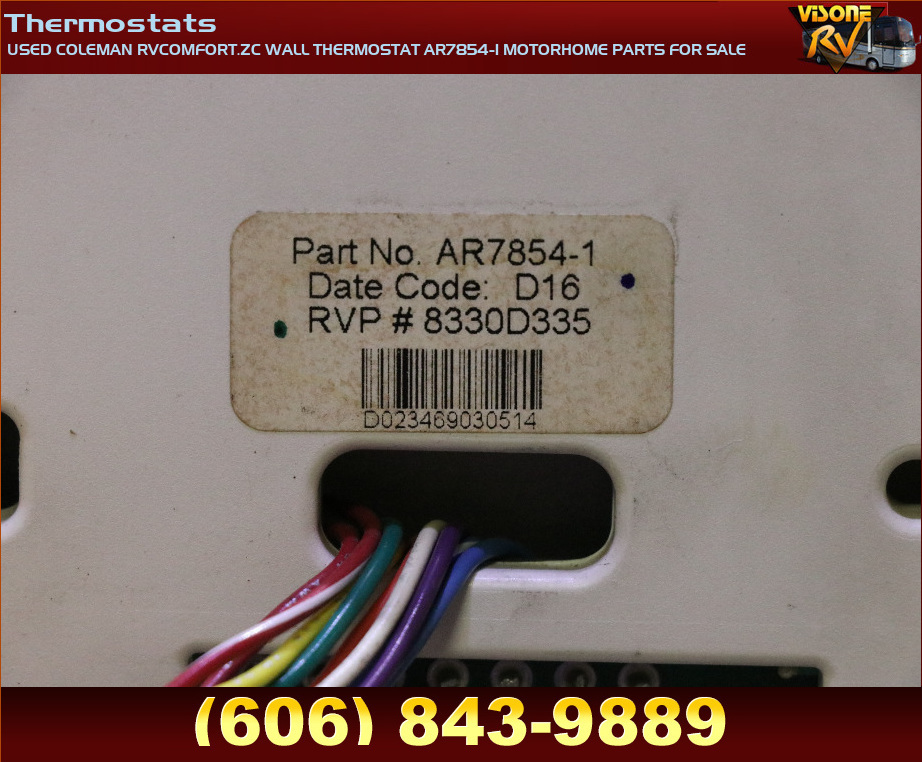 RV Interiors USED COLEMAN WALL THERMOSTAT AR78541