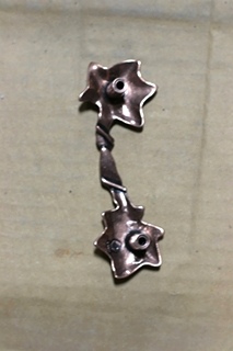 NEW SET OF CABINET HANDLES MAPLE LEAF BRONZE PRICE:10 FOR $10.00  
