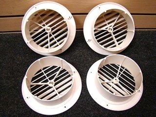 NEW RV OR HOME 4 PIECE WHITE CEILING VENT COVERS 