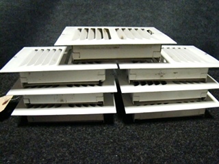 USED RV/MOTORHOME WHITE FLOOR VENTS (SET OF 7) FOR SALE