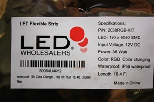 LED FLEXIBLE STRIP 2038RGB-KIT FOR SALE