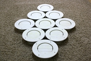 USED SET OF 9 ROUND CEILING VENT RV PARTS FOR SALE