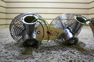 USED SET OF 2 RV TWO SPEED DASH FANS CF-712 FOR SALE