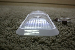 USED DOUBLE LENS RV CEILING LIGHT FIXTURE FOR SALE