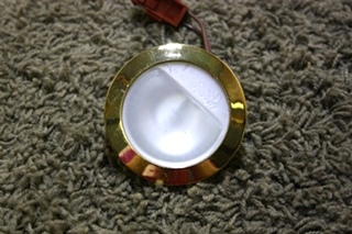 USED RV GOLD PUCK LIGHT FIXTURE FOR SALE