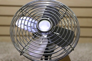 USED MOTORHOME CHROME 12V DASH FAN RV PARTS FOR SALE
