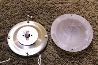 USED MOTORHOME SET OF 2 DOME LIGHT FIXTURES RV PARTS FOR SALE