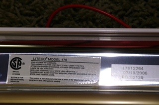 USED RV LITECO MODEL: 176 LIGHT FIXTURE MOTORHOME PARTS FOR SALE
